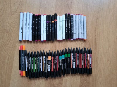 Markerstifte Doppelspitze verschiedene Farben Konvolut