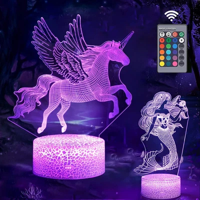 Lampe veilleuse décorative LED chambre bébé enfant lumière douce pratique - Photo 1/4