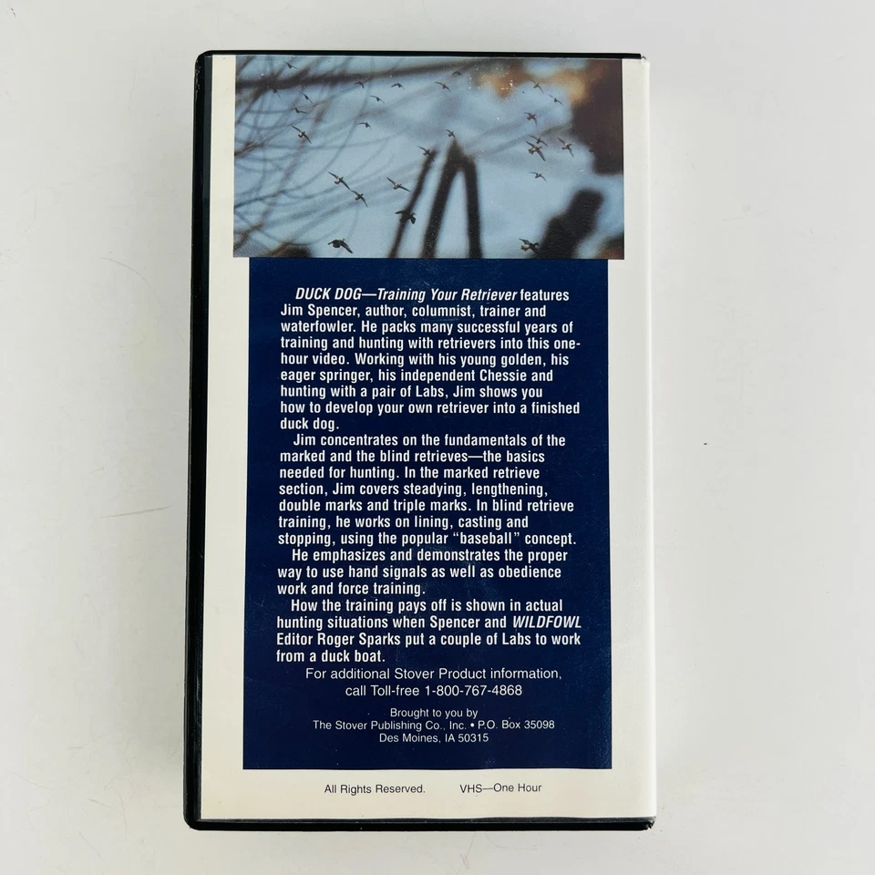 Duck Dog Training Your Retriever VHS Jim Spencer Gun Dog Magazine - Image 2 of 2