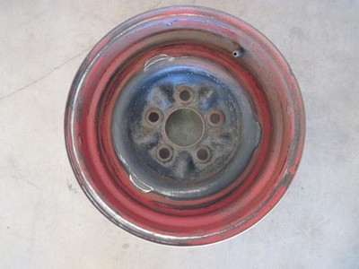 Vintage 1957 Chevy Steel Wheel 14'' x 6'' 5x4.75 Factory OEM Commercial Hearse