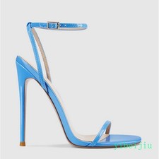 Women's Super High Heel Ankle Strap Slingbacks Sandals Dress Banquet Shoes Ladys