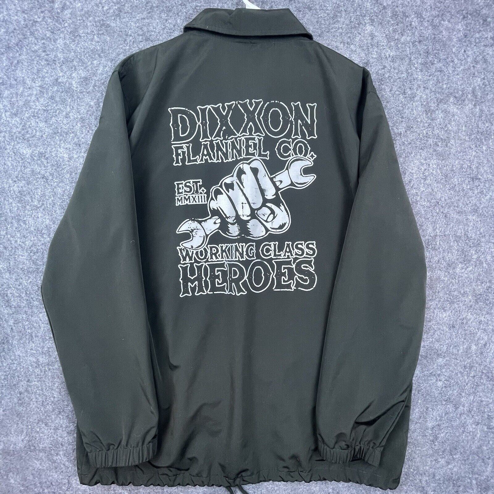 Dixxon Flannel Co Work Jacket Mens 2X Green Mechanic Working Class Heroes Custom