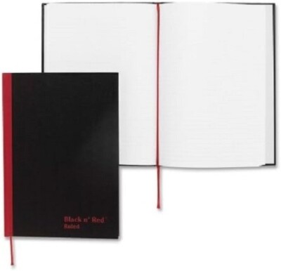 Black n'Red E66857 Casebound Notebook, Legal Rule, 8 1/4 x 5 5/8