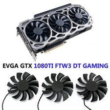 For EVGA GTX 1080TI FTW3 DT Gaming PLA09215B12H Graphics Card Fan Replacement HY