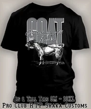 GOAT the Greatest Sneaker Tee Shirt to Complement Jordan 1 “Black Toe Shoe 