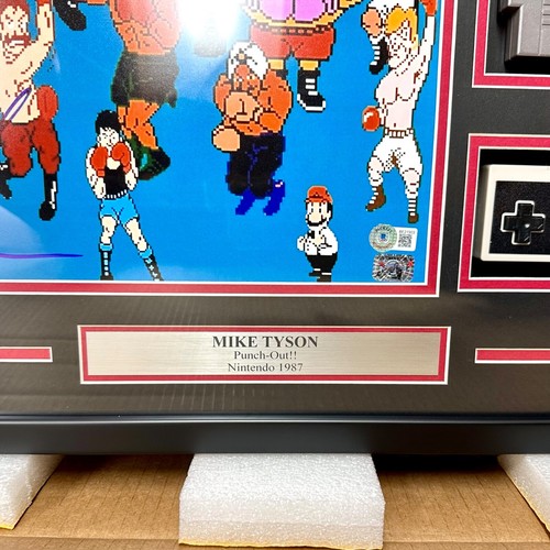 Mike Tyson SIGNED Framed Collage Nintendo Punch-Out Cartridge & Photo Authentic - Picture 6 of 11