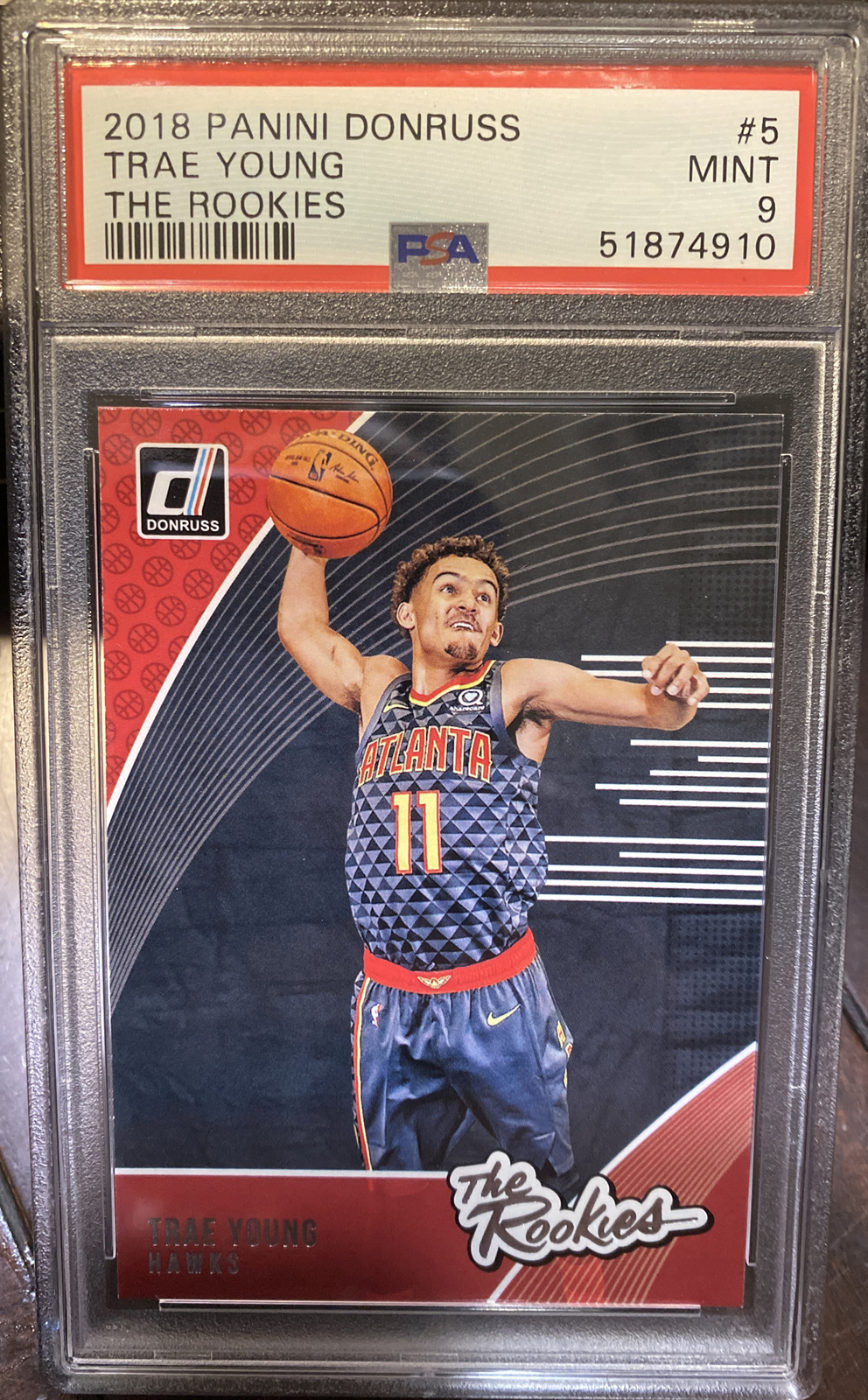 Trae Young 2018 Panini Donruss The Rookies PSA 9