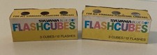 Lot Of 2 Boxes Vintage Sylvania Blue Dot FlashCubes 3 Cubes
