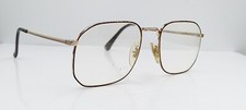 Vintage Nordic Brown Gold Square Metal Sunglasses Germany FRAMES ONLY