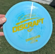 USED Discraft ESP Thrasher 173-174g Blue Swirl Distance Driver Golf Disc 8/10