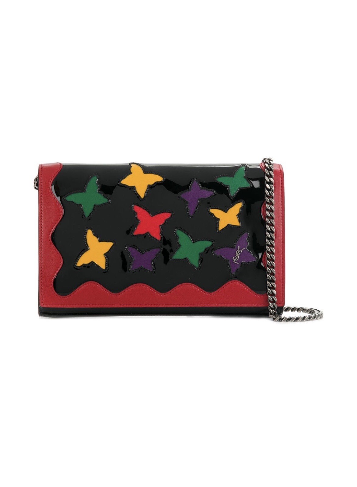 Portafoglio farfalla Saint Laurent nuovo autentico su catena