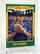 1986 Fleer Limited Edition Ryne Sandberg Baseball Card #40 NM-MT FREE SHIPPING