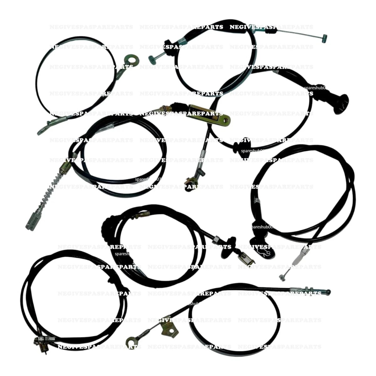 Complete Cable Kit Set Of 8 Units For Suzuki SJ410 Samurai – Front Connector Bundle