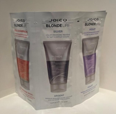 Lot of 6 -Joico Blonde Life Color Enhancing Masque 0.5oz (Each Sample)-Fast
