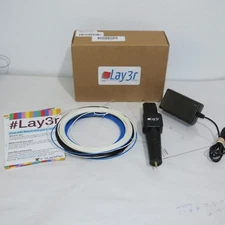 Lay3r 3D Pen (Includes 3-Spool of Filament Black, White and Blue) Used