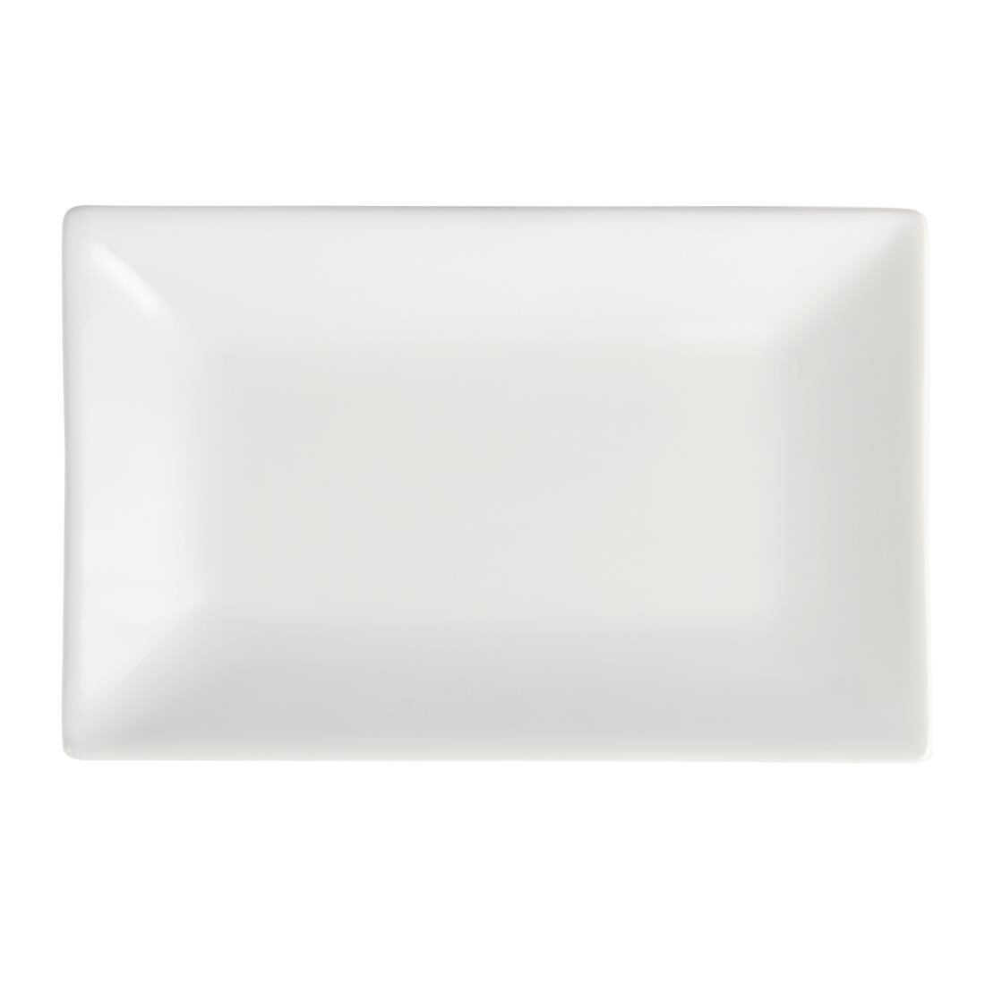Plats de service rectangulaires Olympia Whiteware 250 x 150 mm - 4 pcs
