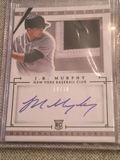 J.R. MURPHY 2014 National Treasures Autograph Jersey Patch #10/10 Yankees