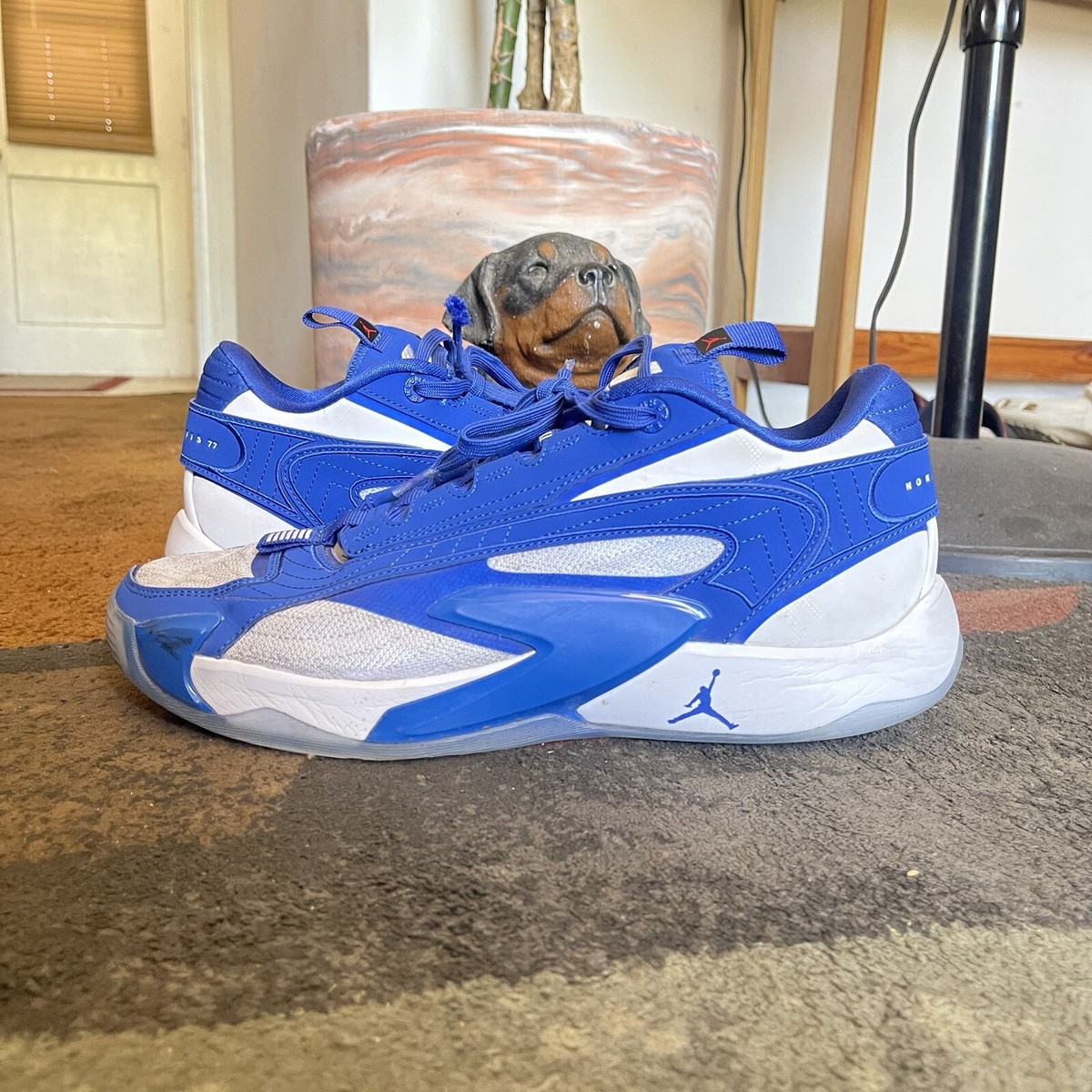 Luka バスケットシューズ エアズーム Jordan Luka 2 TB Size 12M White/Game Royal-Pure Platinum FN7400