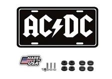 AC DC  license plate vanity plate metal wall sign front tag - ACDC Band Music