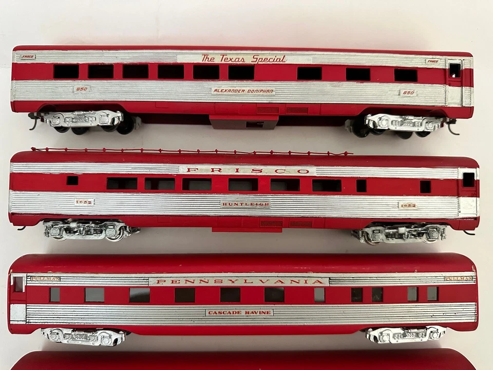 Juego de pasajeros Athearn HO Streamliner Texas especial sin caja Foto 2 de 4