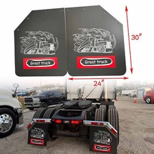 Mud Flaps 24x 30 Angled Semi Truck Trailer Heavy Duty 15 Thick Polymer Pe