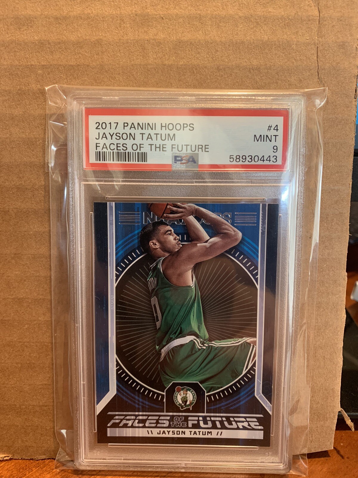 2017-18 Hoops Jayson Tatum Faces Of The Future Rookie RC #4 PSA 9 Celtics E481