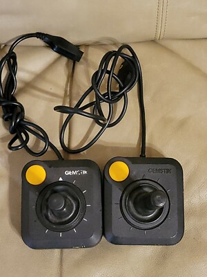 PAIR OF VINTAGE GEMSTIK VIDEO GAME CONTROLLERS FOR ATARI 2600 SYSTEM