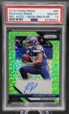 2018 Prizm RASHAAD PENNY #RARP Rookie RC Neon Green Pulsar PSA 10 Eagles 💎 🏈