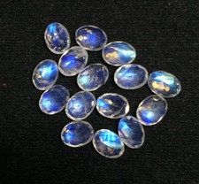 WHOLESALE NATURAL RAINBOW MOONSTONE FACETED OVAL SHAPE LOOSE GEMSTONE JEWELLERY.