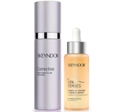 EmulsioN Rellenadora Arrugas 50ML + Esencia Jengibre y Naranja 50ML Corrective
