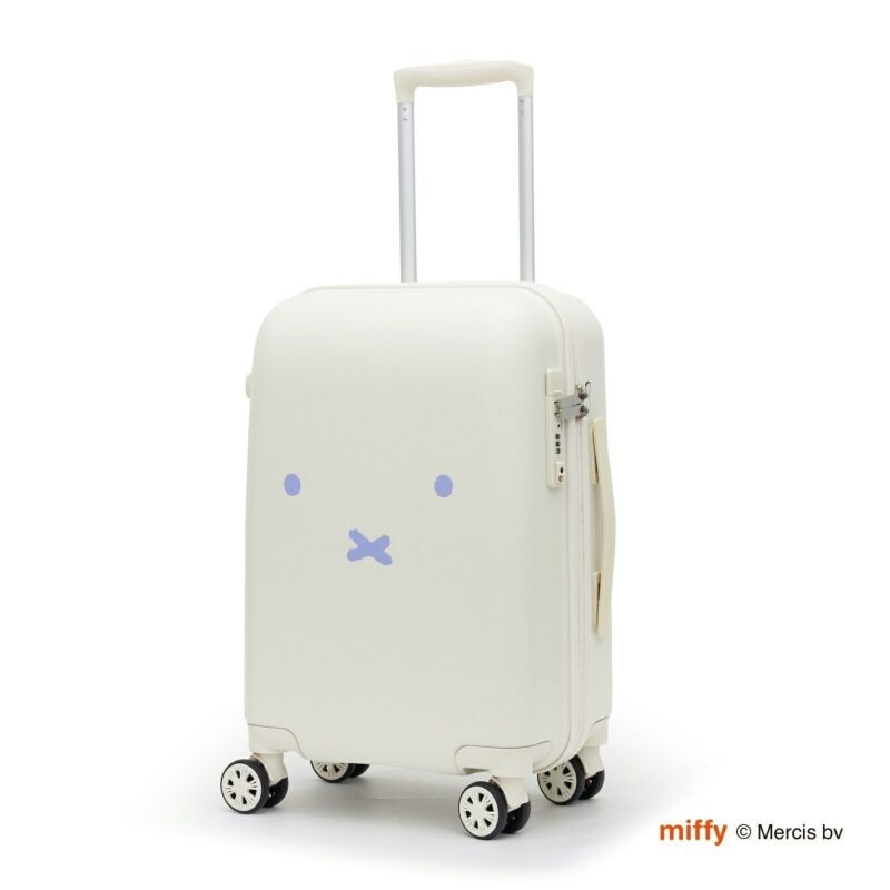 Miffy Suitcase S size zipper type Blue Miffy and Rose Siffler