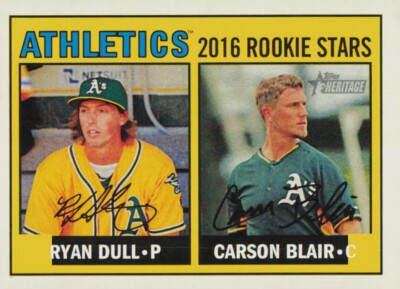 2016 Topps Heritage - Rookie Stars #172 Ryan Dull / Carson Blair