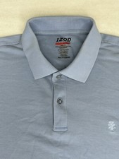 IZOD Perform X Basix Mens Polo Shirt XXL Light Blue Athletic Fit 2XL