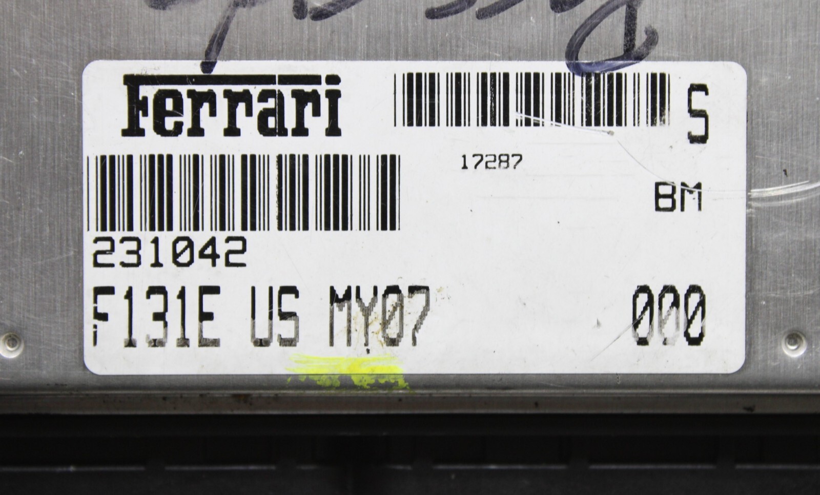 2007 FERRARI F430 4.3L ENGINE RIGHT SIDE COMPUTER CONTROL MODULE UNIT ECM OEM