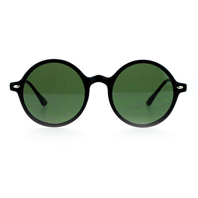 Unisex Fashion Sunglasses Round Circle Horn Rim Frame Flat  display picture 1