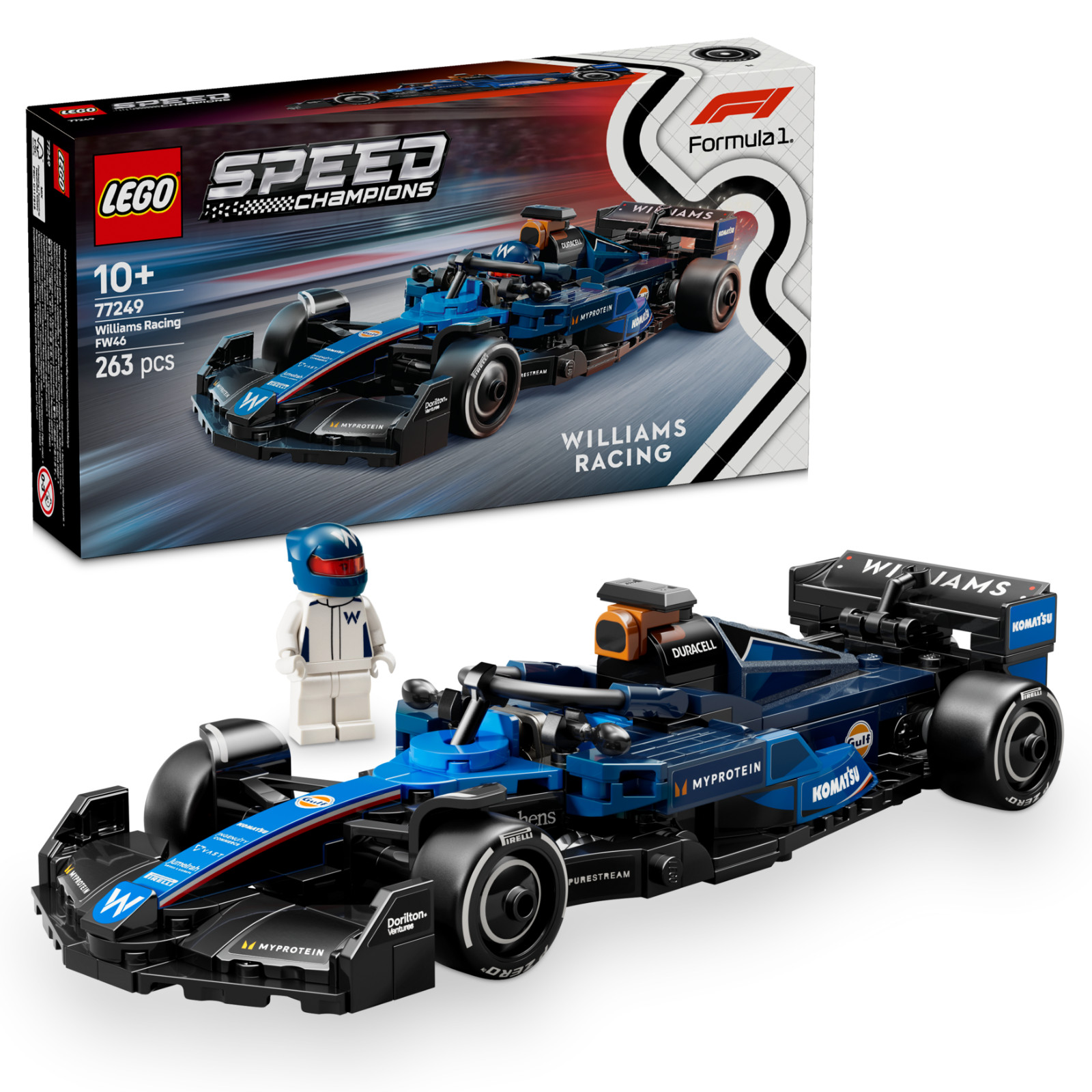 Lego Boys Speed Champions 77249 Williams Racing Fw46 F1 Race Car Multi - Image 25