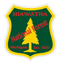 3" hiawatha national forest bumper sticker decal usa made