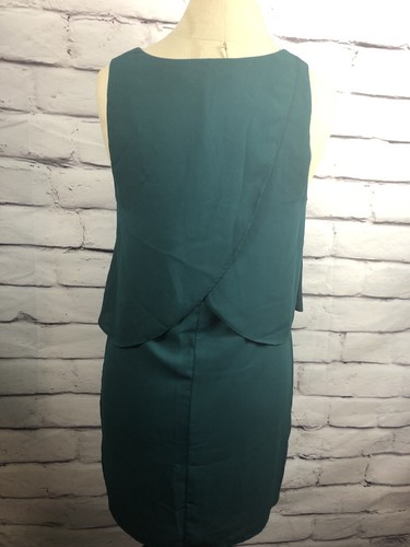 The Impeccable Pig Womens Size M Teal Green Knee Length Dress Style #DR6191 - Picture 2 of 4