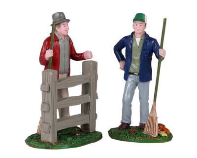 LEMAX 12017 - FRIENDLY NEIGHBORS, SET OF 2 Weihnachtsdorf Winterdorf NEU
