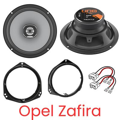 Hertz X165 UNO Koaxial Lautsprecher Boxen Set kompatibel für Opel Zafira A T98 