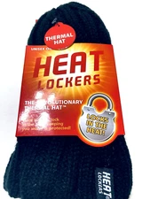 (NWT) Thermal hat black unisex heat lockers winter hat