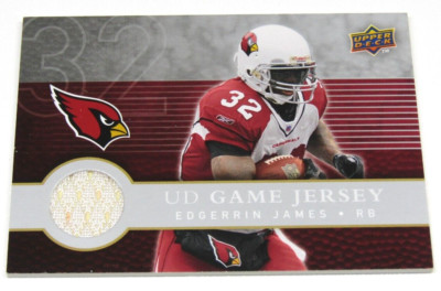 '08 Upper Deck First Edition Edgerrin James Card #FGJ-EJ Game-Used Jersey Patch