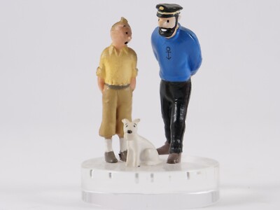 Figurine en porte clés Tintin Capitaine Haddock Paramount Plastoy