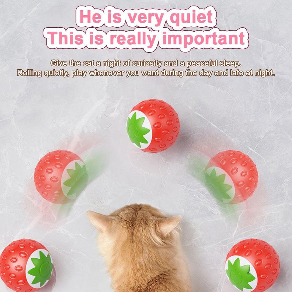 Cat Rolling Ball Bird Chirping Interactive Cats Toys Motion Sensor Cat