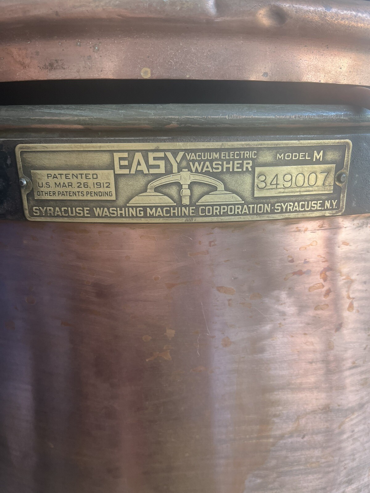 1912 EASY WASHING MACHINE Model M Built In Syracuse, NY. Working eBay