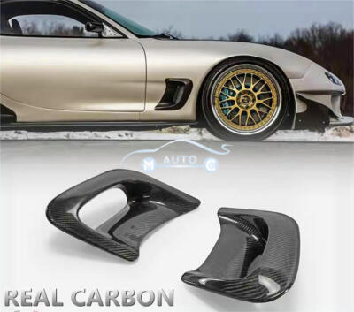 Für Mazda RX7 FD3S RX-7 Carbon Lufteinlässe Abdeckung vorne Kotflügel Lüftung
