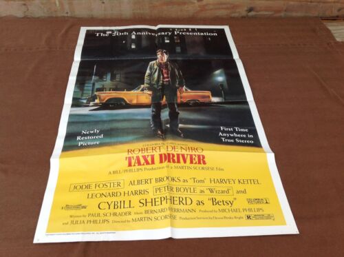 1995 Taxi Driver 20th Anniversary Original Movie House Full Sheet Poster  - 第 1/10 張圖片