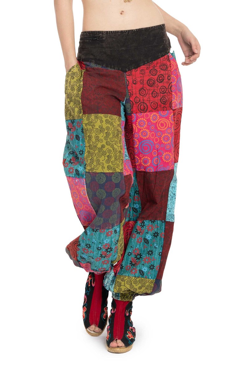き*よ様 Embroidery Patchwork Trousers 36 き*よ様 Embroidery Patchwork Trousers 36