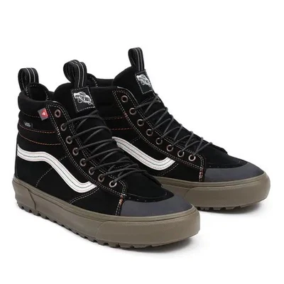Vans SK8-Hi MTE-2 Sneaker Leder Schwarz Damen Schuhe Größe 38 EU High Top Neu