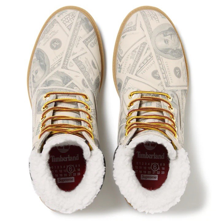Supreme x MM6 Maison Margiela x Timberland Money Tabi 6